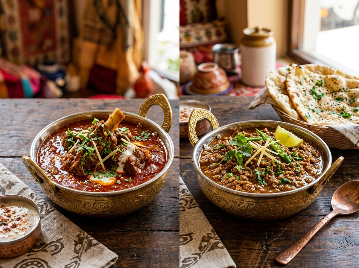 Mutton Curries at Taj Darbar