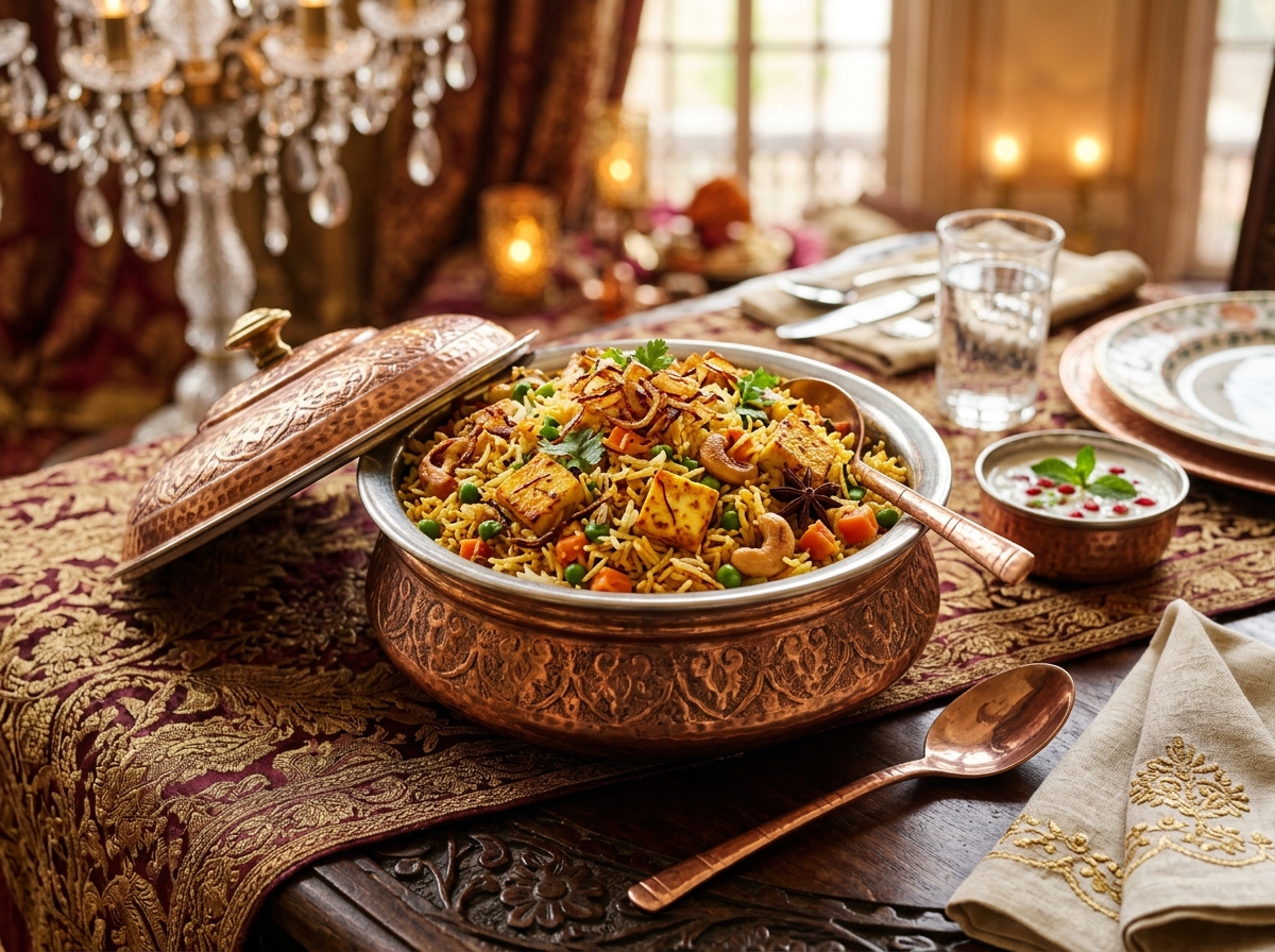 Veg Biryani at Taj Darbar